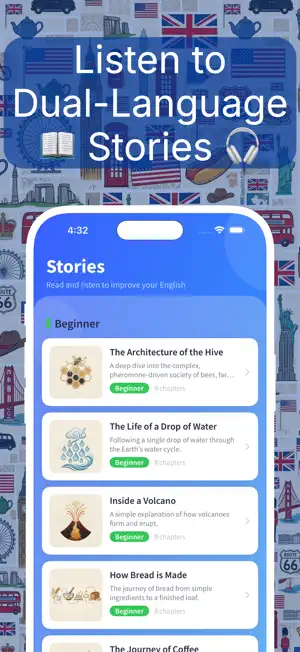 Listen English & Audio Stories screenshot 1
