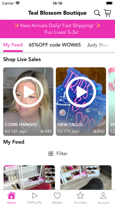 Teal Blossom Boutique Screenshot