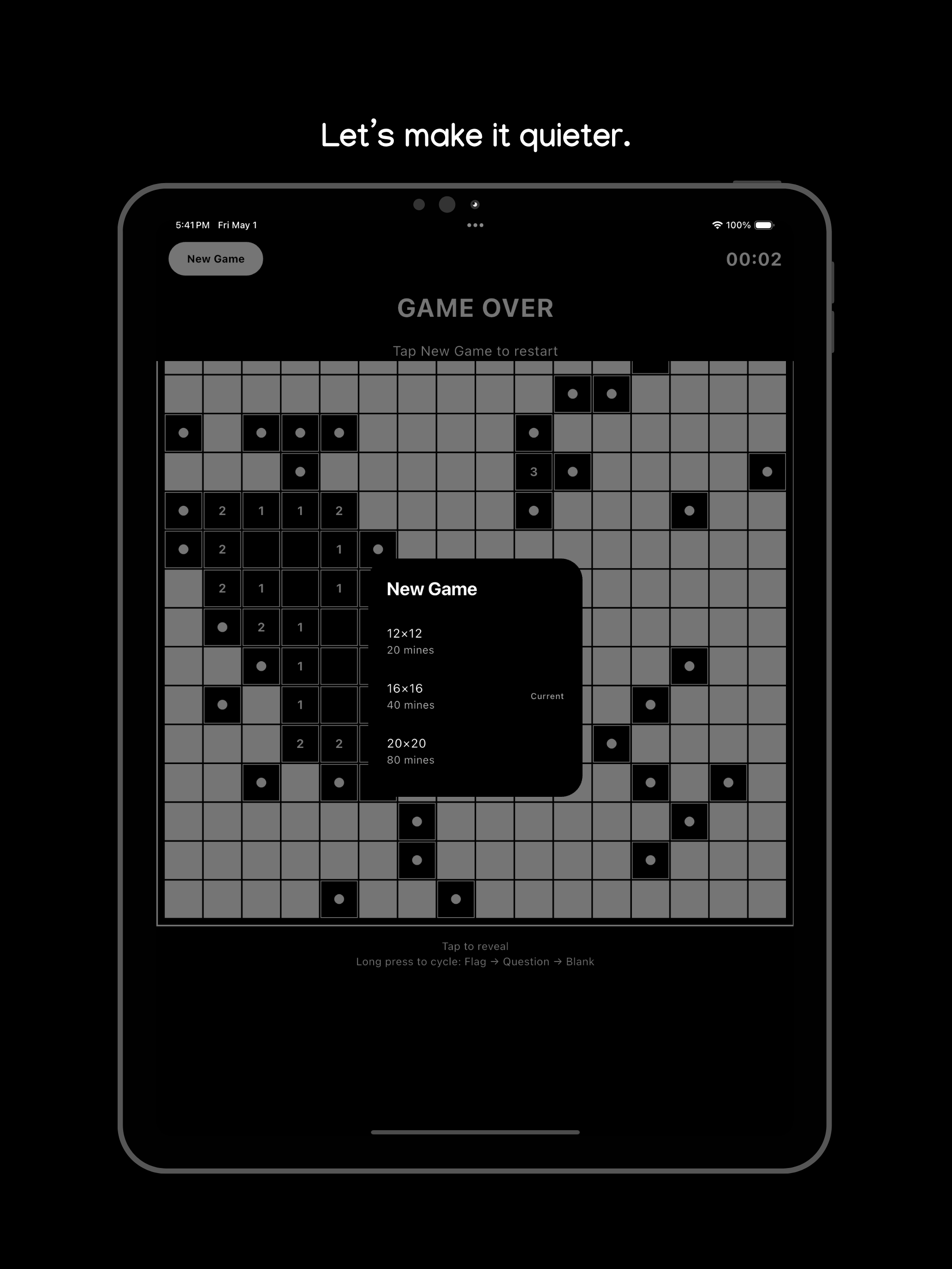 Minesweeper | Black and White