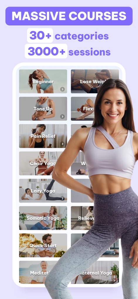 Daily Yoga: Yoga for Fitness® - Cursos extensos, categorías