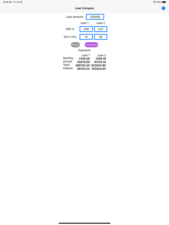 Screenshot #5 pour Loan Cost Comparison