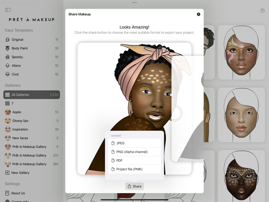 Prêt à Makeup iPad app afbeelding 10