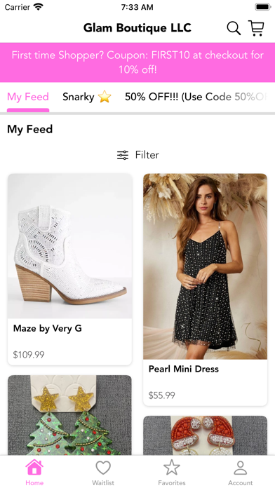 Glam Boutique LLC Screenshot