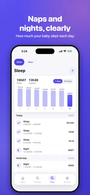 DuoBaby: Baby Sleep & Feeding screenshot 4