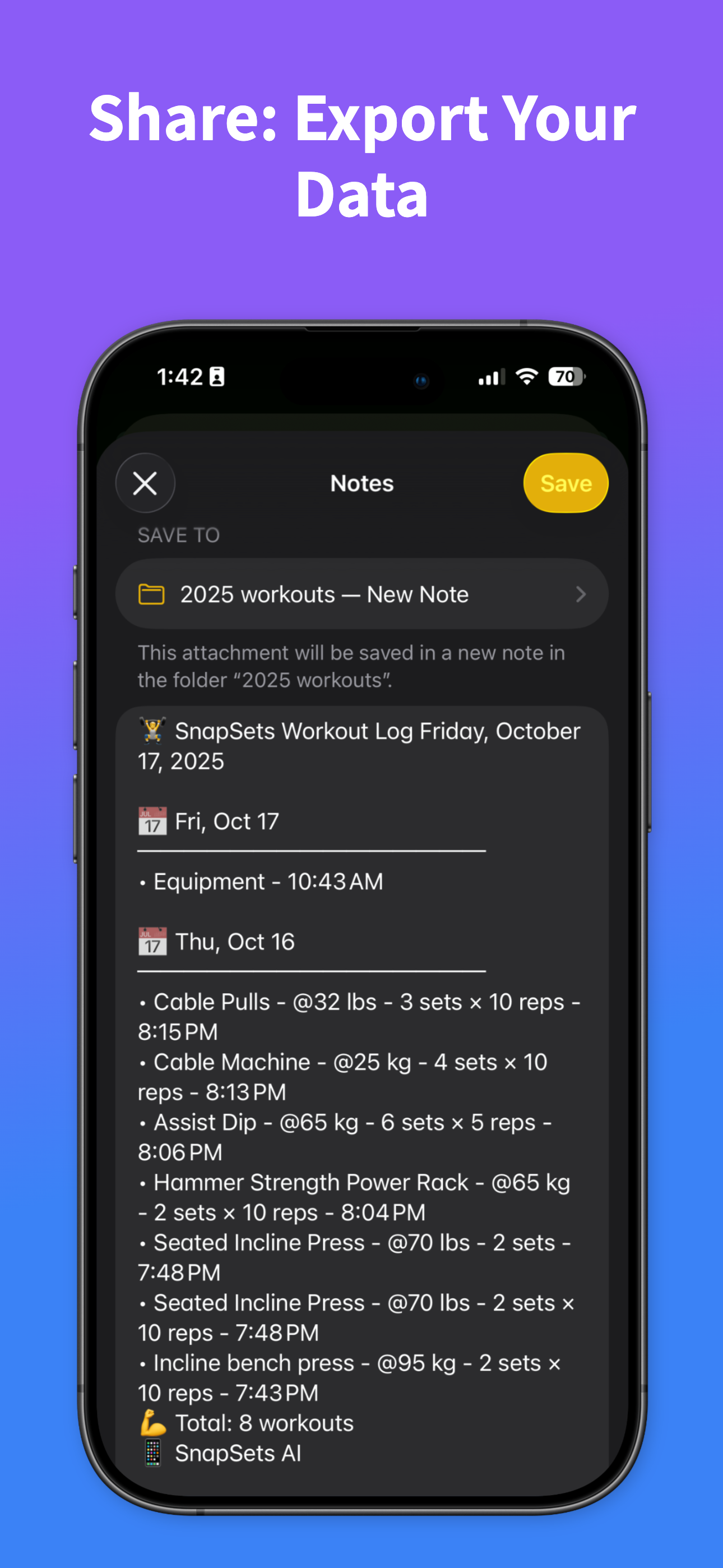 SnapSets - AI Gym Tracker
