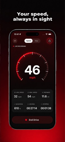 Rovia: Speed & Drive Tracker iPhone screenshot 4
