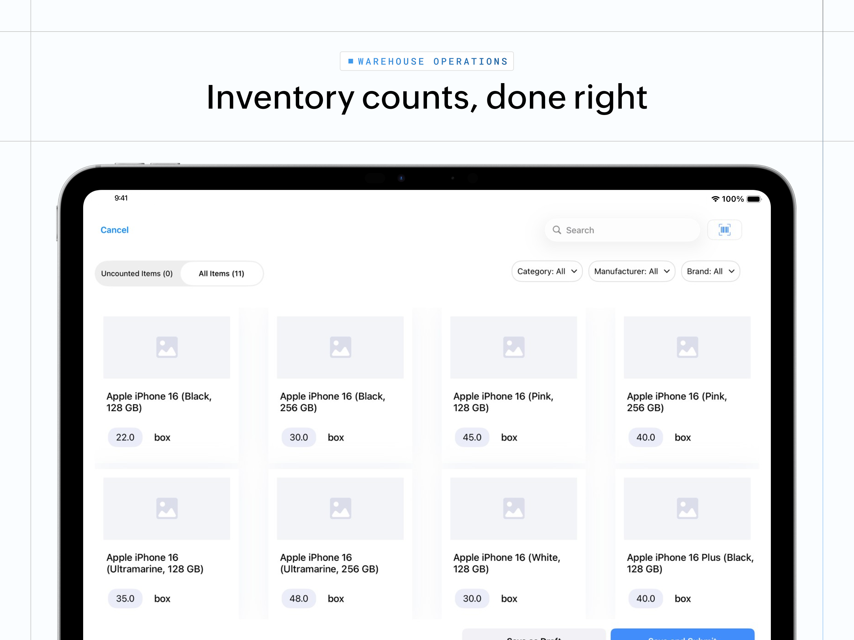 Warehouse Operations -Zoho ERP