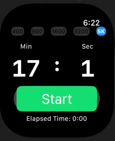 400M-5K Pacing screenshot 5