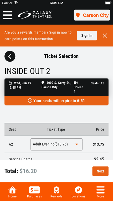 Galaxy Theatres Screenshot