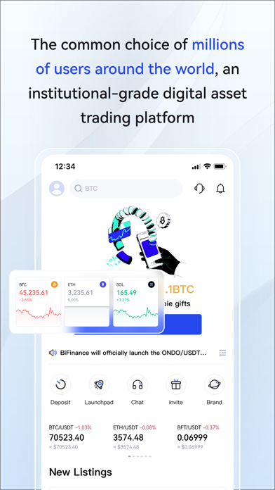 BiFinance : Buy BTC,ETH Screenshot