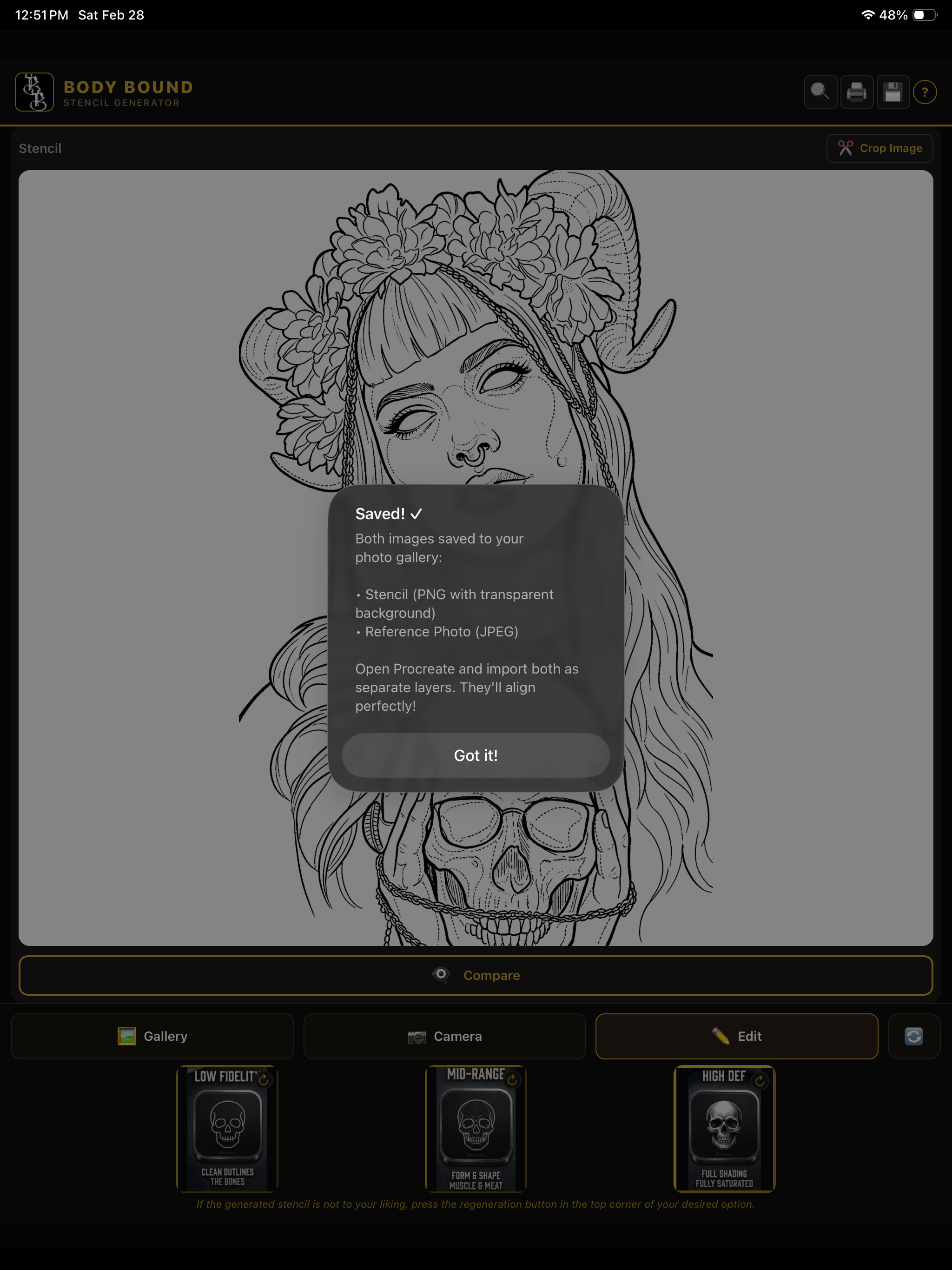 BODY BOUND Stencil Generator
