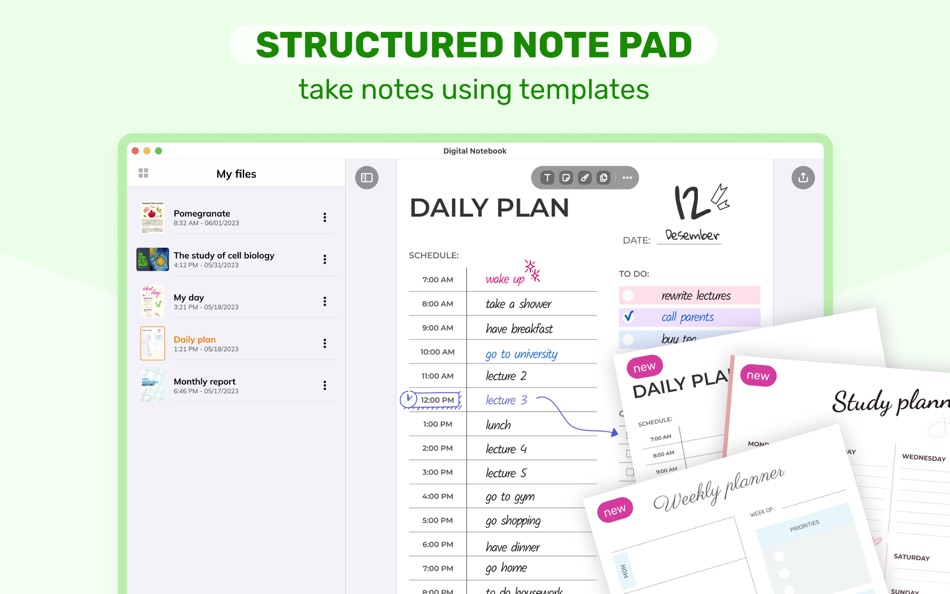 #3. Digital Notebook - Note Taker (macOS) Podle: Appsprings, TOO