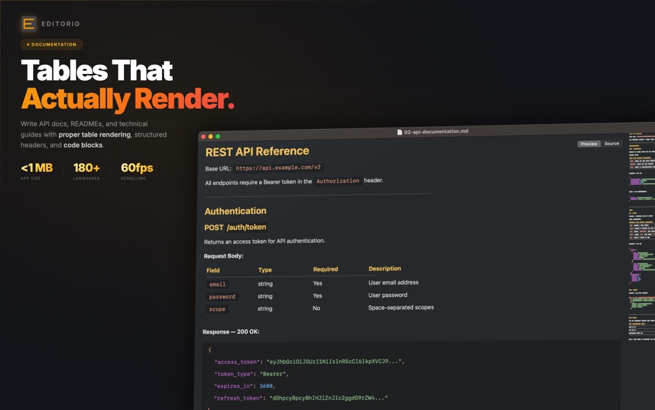 #8. Editorio (macOS) Przez: Lovre Crncevic