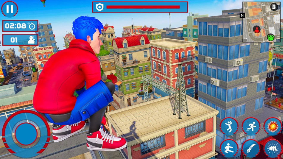 #1. Robot Spider Rope Hero Man Sim (iOS) 来自: ALI FARZAN TAHAA