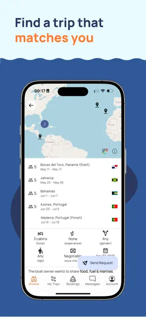 Yacht Cabin: Find sailing crew screenshot 3