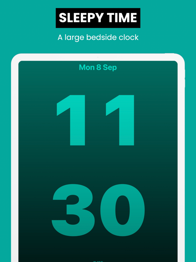 ‎Bed Time | Large Clock Screenshot