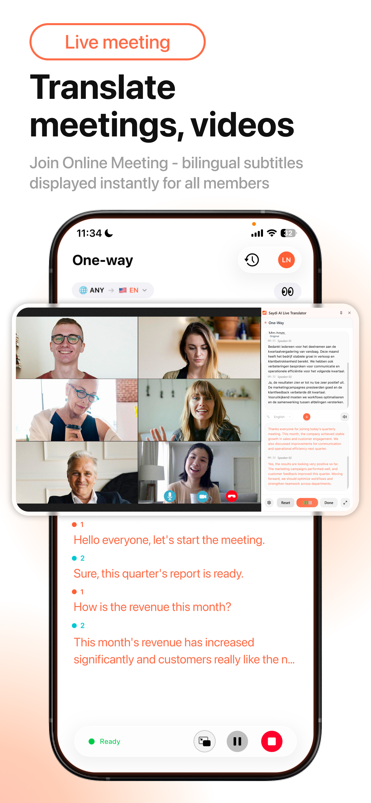 Saydi: AI Real Time Translator