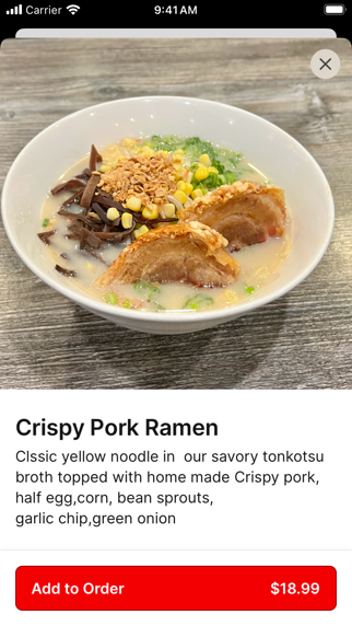 Motto Ramen iPhone screenshot 4 - Food & Drink app
