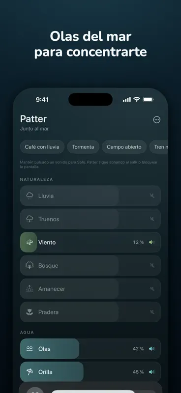 Patter: Ruido Blanco y Lluvia screenshot 3 of 4