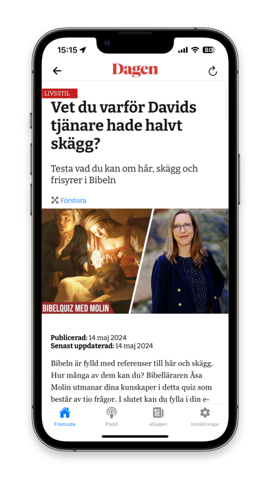Dagen.se Screenshot