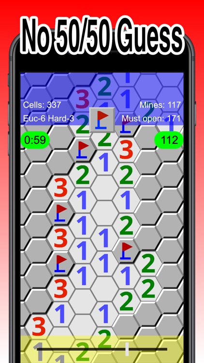 Non-Euclidean Minesweeper