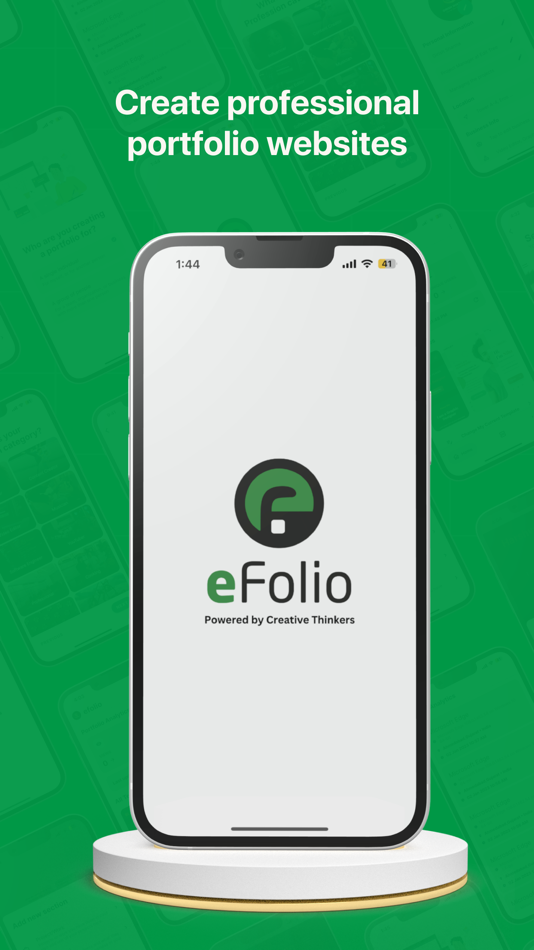 #1. eFolio : Portfolio Maker (iOS) 由: CreativeThinkers