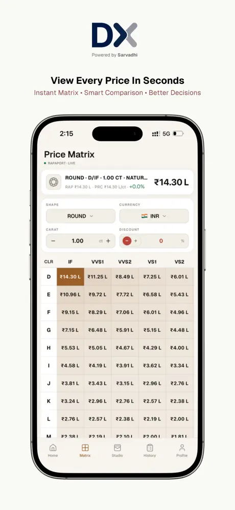DX - Diamond Price Calculator‑App screenshot 2