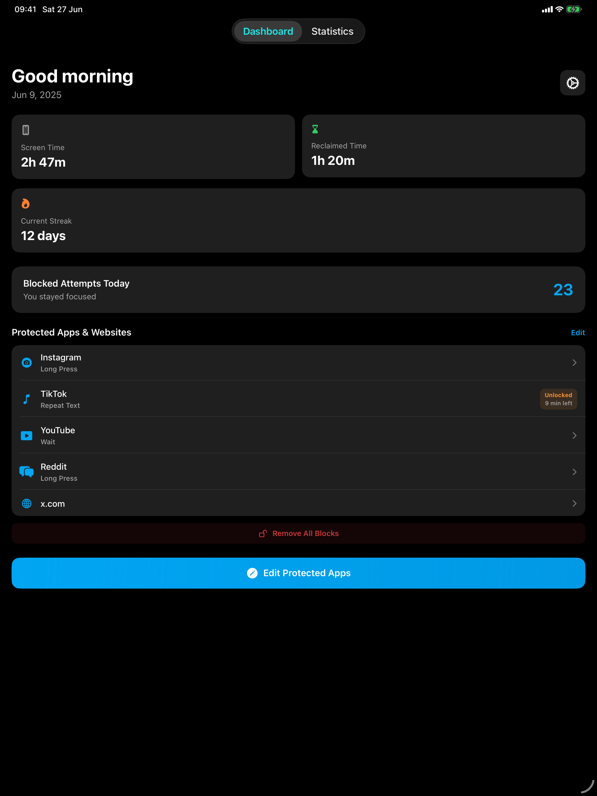 Offscroll: Screen Time Control
