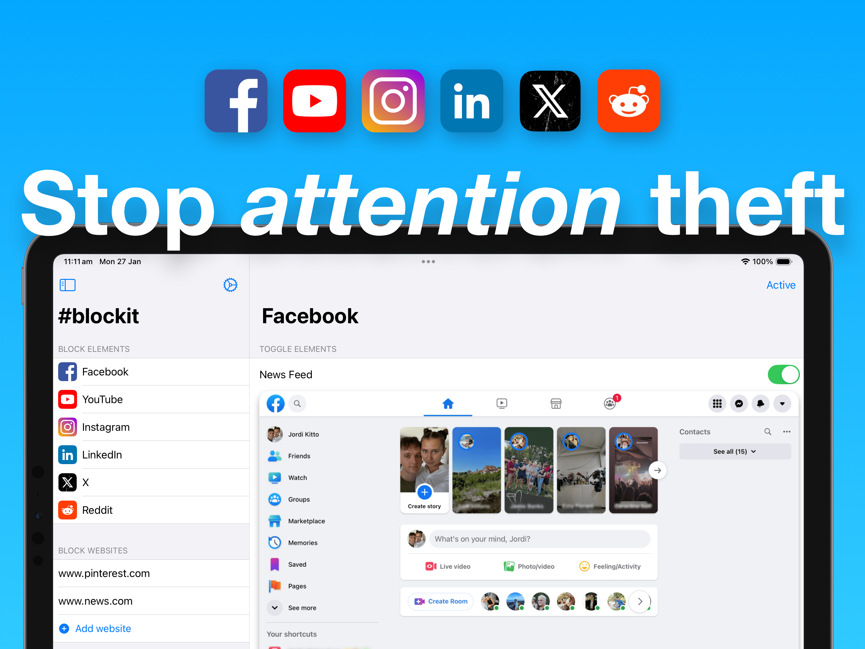 #blockit: Block distractions