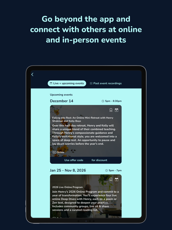 The Way - Guided Meditation iPad screenshot 7 - Lifestyle app