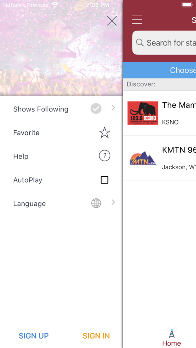 Ski Towns Radio Screenshot