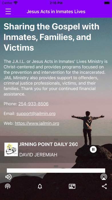 JAIL Ministry Radio Screenshot