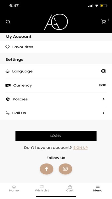AO Store Screenshot