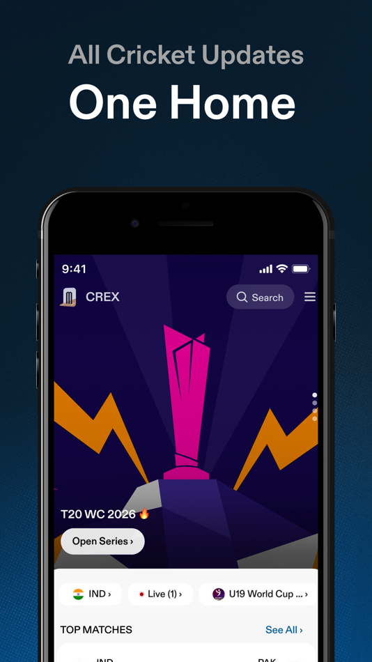 #5. CREX - Just Cricket (iOS) di: Parthtech Developers LLP