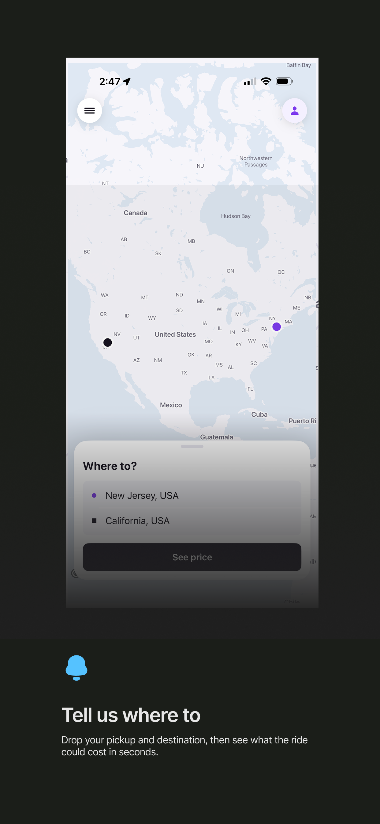 Ellani Rideshare - Book a ride screenshot 3