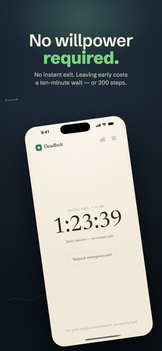 Deadbolt: Screen Time Blocker Screenshot 3 of 6