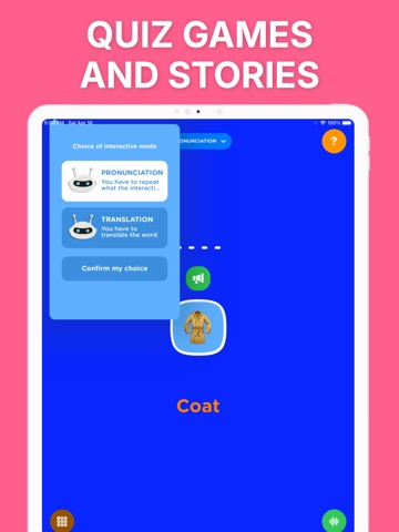 Spanish for kids 3+ Speak Po iPad screenshot