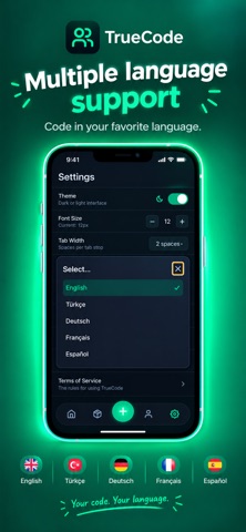 TrueCode: Code Editor & IDE iPhone screenshot 4