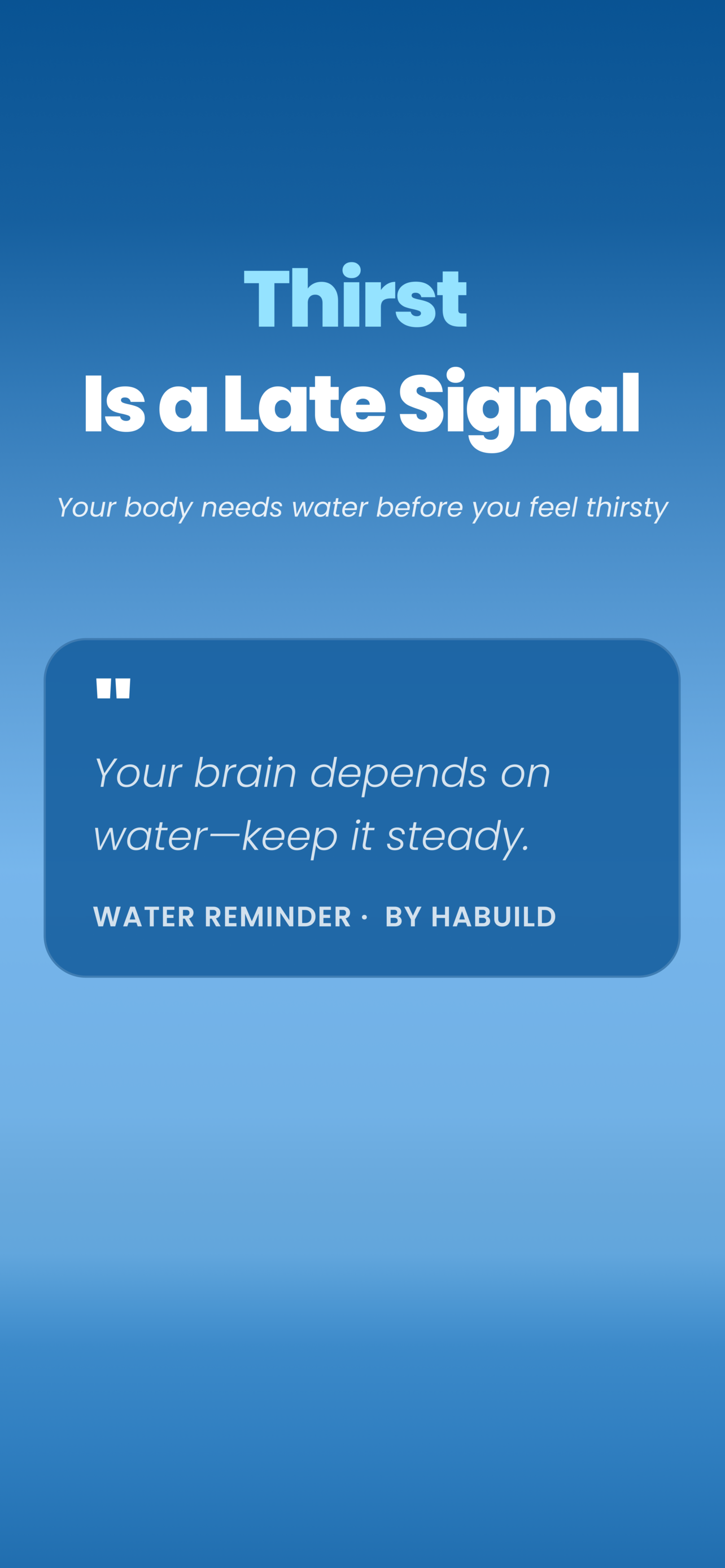 Water Reminder by Habuild