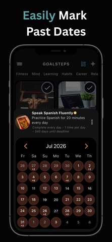 GoalSteps | Goal Tracker iPhone screenshot