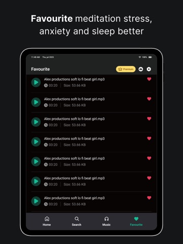 Meditation: Relaxing Sounds iPad screenshot