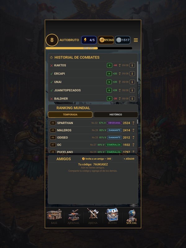 AutoBruto: Gladiadores RPG screenshot 12