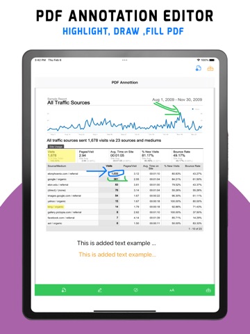 PDF Reader: converter, signer iPad screenshot