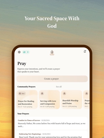 Faithy: Devotional & Prayer iPad screenshot