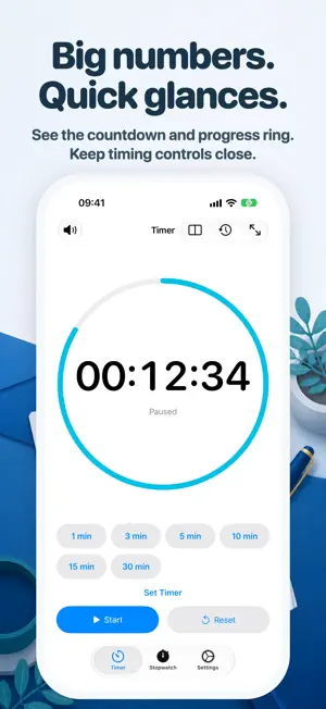 Simple Timer & Stopwatch screenshot 2