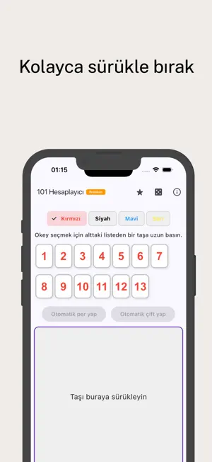 101 Okey Hesaplama - Öğrenme screenshot 2