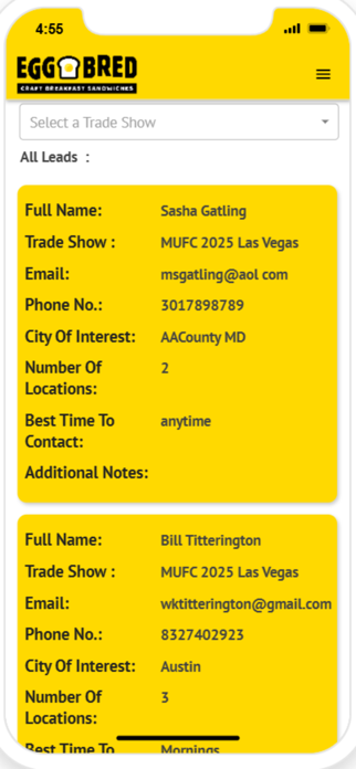 EggBred Lead Tracker Screenshot 4 of 4
