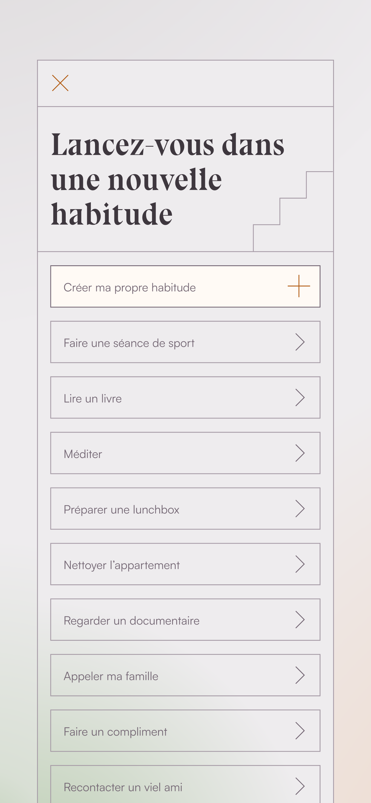 Habitudes, Suivi de résolution