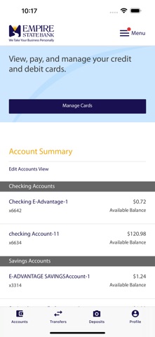 Empire State Bank Mobile Screenshot 3 of 6