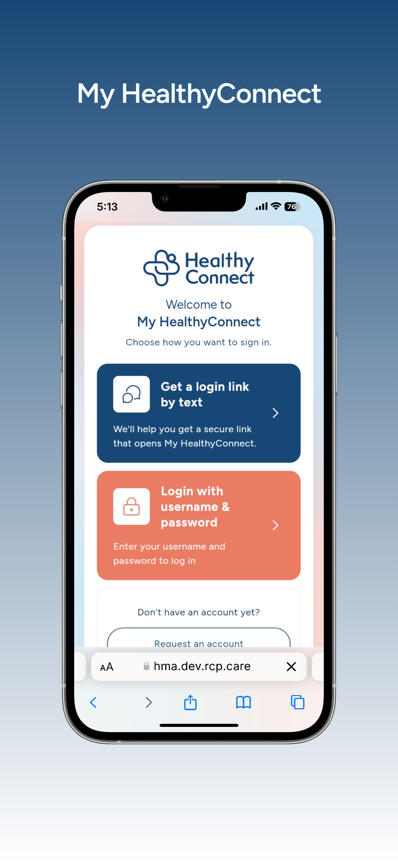 Screenshot 1 of MyHealthyConnect